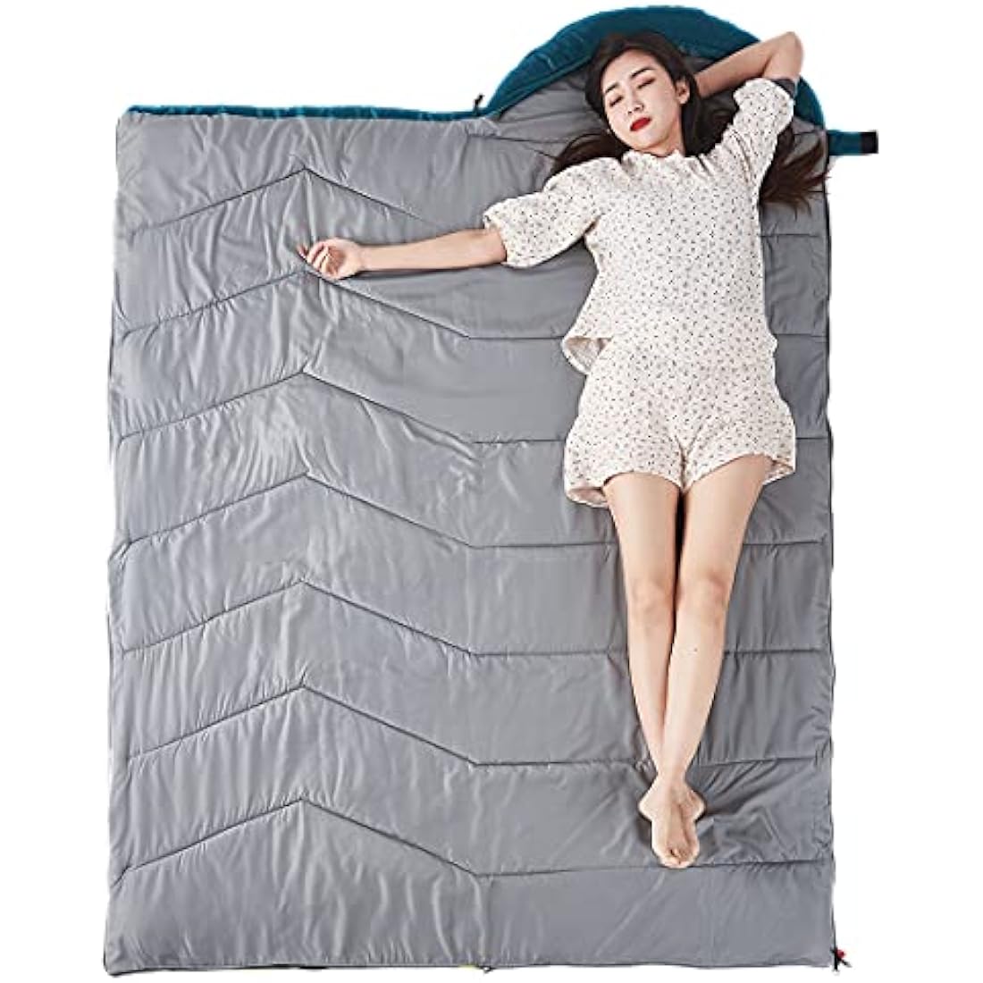 Flantree Sleeping Bag 4 Seasons Adults & Kids for Camping Hiking Trips Warm Cool Weather,Lightweight and Waterproof with Compression Bag,Indoors Outdoors Activities