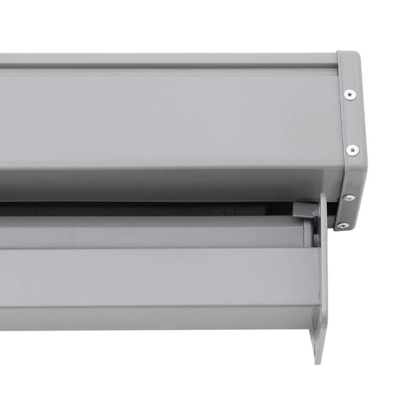 The Fellie Dark Grey Retractable Side Awning, Wind, UV Protection and Weatherproof PU Coating for Outdoor Privacy Screen for Garden, Balcony, Terrace, 140 x 300 cm