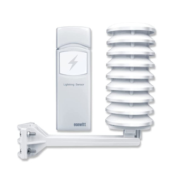 Ecowitt Wireless Lightning Detector Sensor, Accessory Sensor for Ecowitt Weather Station Ecosystem, WH57