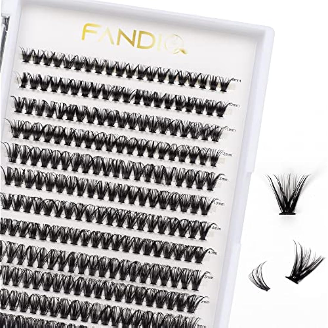 Individual Lashes, Cluster lashes D Curl 9-16Mixed 240 Pcs Cluster Lashes 40D Lash Clusters Extensions Individual Lashes Cluster DIY Lash Extensions at Home(40D-0.07D,9-16mix)