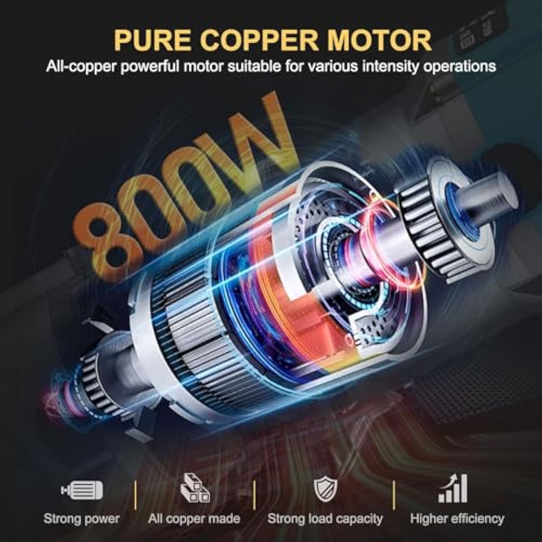 AMTOVL Wood Trimmer, 1/4" 6.35mm Electric Wood Hand Trimmer Laminator 800W 30000R/min Electric Hand Wood Trimmer Laminator Router Joiners Tool for DIY Woodworking