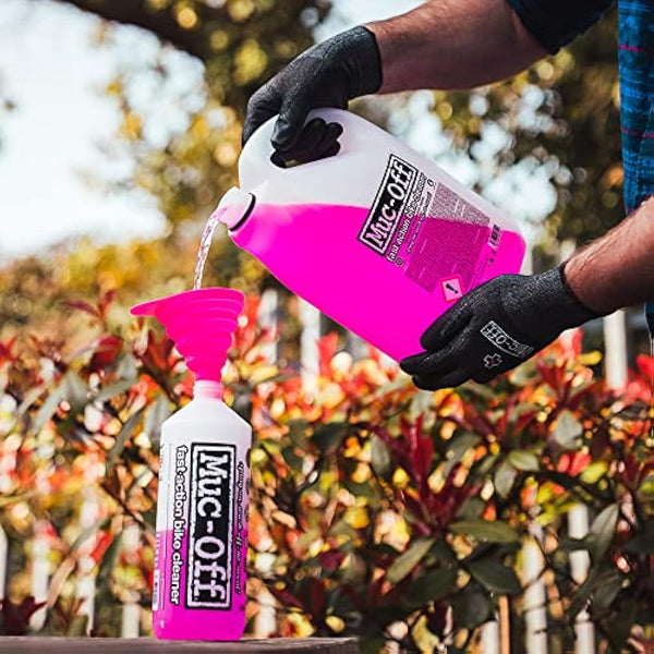 Muc-Off Nano-Tech Bike Cleaner, 5 Litre - Biodegradable Bike Cleaning and Bike Degreaser Spray - Fast-Action Bike Wash for MTB, Road, Gravel, eBikes, Pink