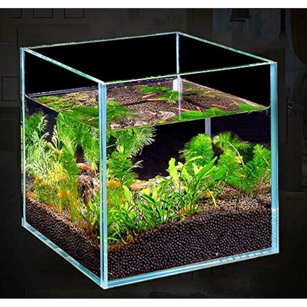 7 Litre Rimless Low Iron Glass Aquarium Tank (7.8" L × 7.8" W × 7.8" H / 20cm x 20cm x 20cm), Thickness Standard Jointed