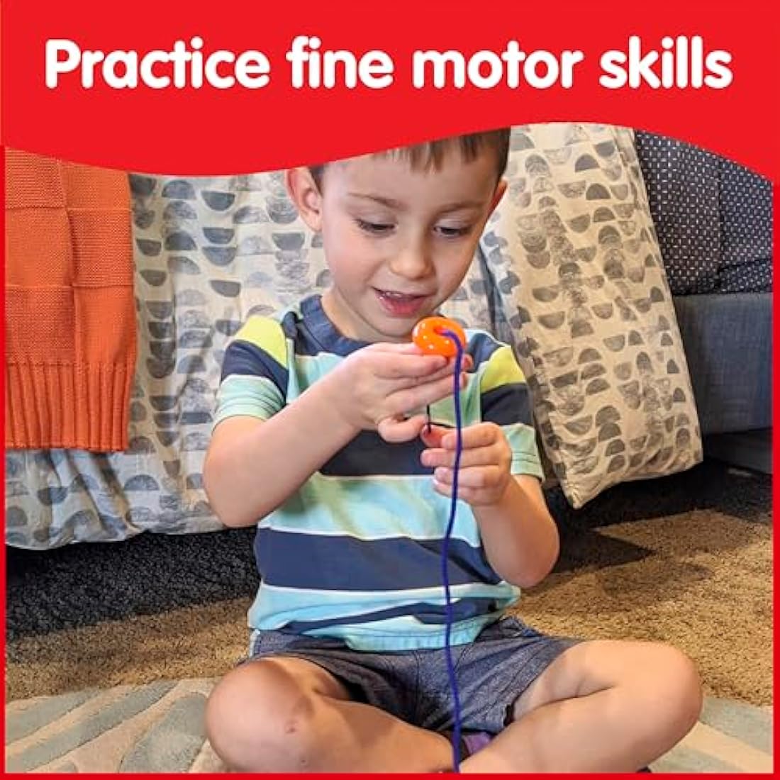 edx education 75112 Childrens Giant Geo Pegs and Board Set