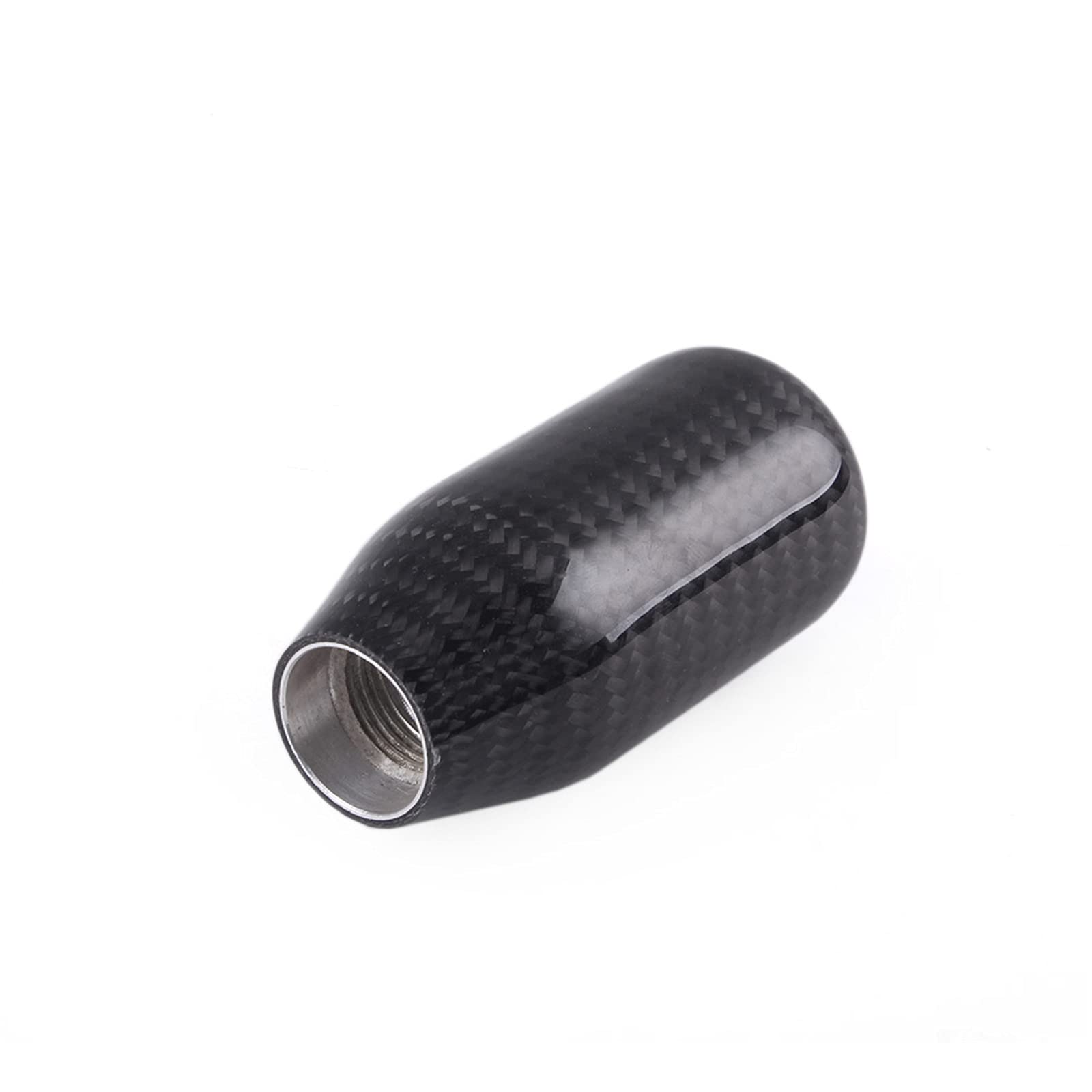 muge racing Carbon Fiber Shift Knob Gear Shifter Knobs with 3 Adapter Most Car Decorations Classic,Red-Long