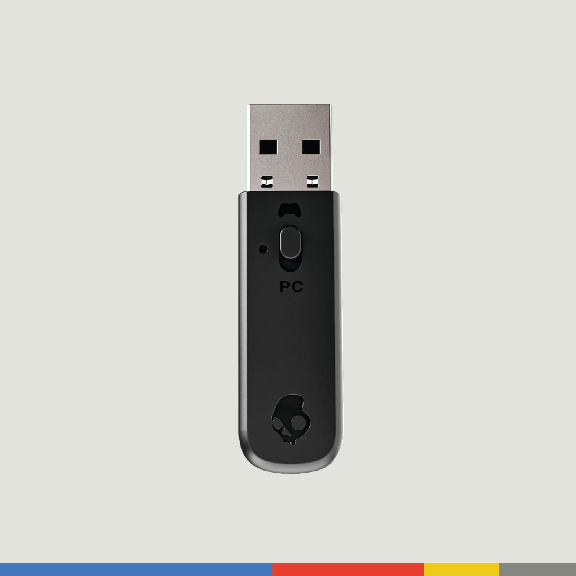 Skullcandy SLYR Pro Wireless Multi-Platform Gaming Headset, Bluetooth Headphones, Up to 24 Hrs Battery, PC, PlayStation, Nintendo Switch, 2.4GHz Low Latency Wireless Transmitter Included - White/Blue