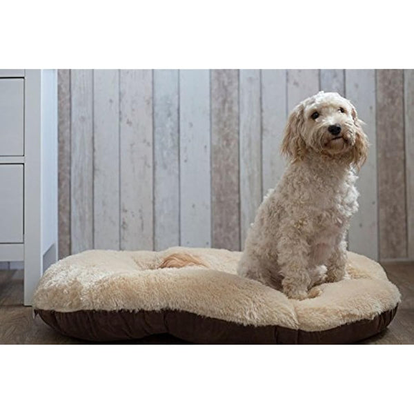 Gor Pets Nordic Oval Cushion for Dog Bed Comfortable Washable , 40-inch, Brown