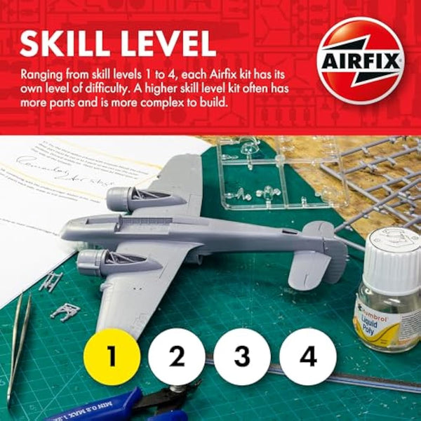 Airfix Model Set - A01004B North American P-51D Mustang Model Building Kit - Plastic Model Plane Kits for Adults & Children 14+, Set Includes Sprues & Decals - 1:72 Scale Model