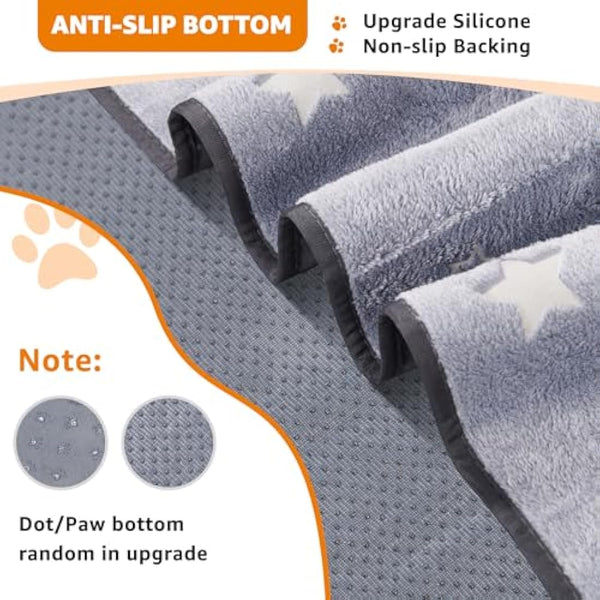 Washable Puppy Pads, 2 Packs Fast Absorption Reusable Puppy Pads, Dog Pee Pad, Waterproof Whelping Pads, Non-Slip Training Pads Pet Playpen Puppy Mat for Floor, Dog Crate -70x100cm