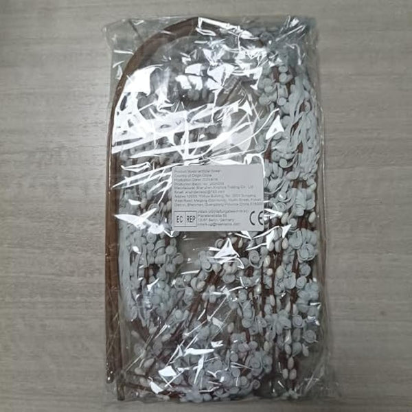 6Pcs 29.5'' Long Stem Artificial Jasmine Flowers Tall Fake Flower Bouquet Faux Jasmine Plants for Hotel Home Office Kitchen Bedroom Wedding Party DIY Decor（White）