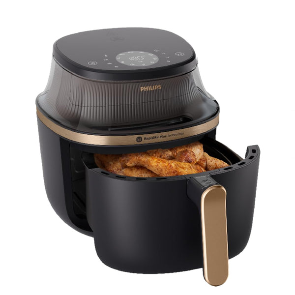 Philips Airfryer 3000 Series 7.2L, Cooking Window, 16-in-1 Airfryer, RapidAir Plus Technology, Fat Removal, HomeID Recipe App, Easy to Clean (NA342/09)