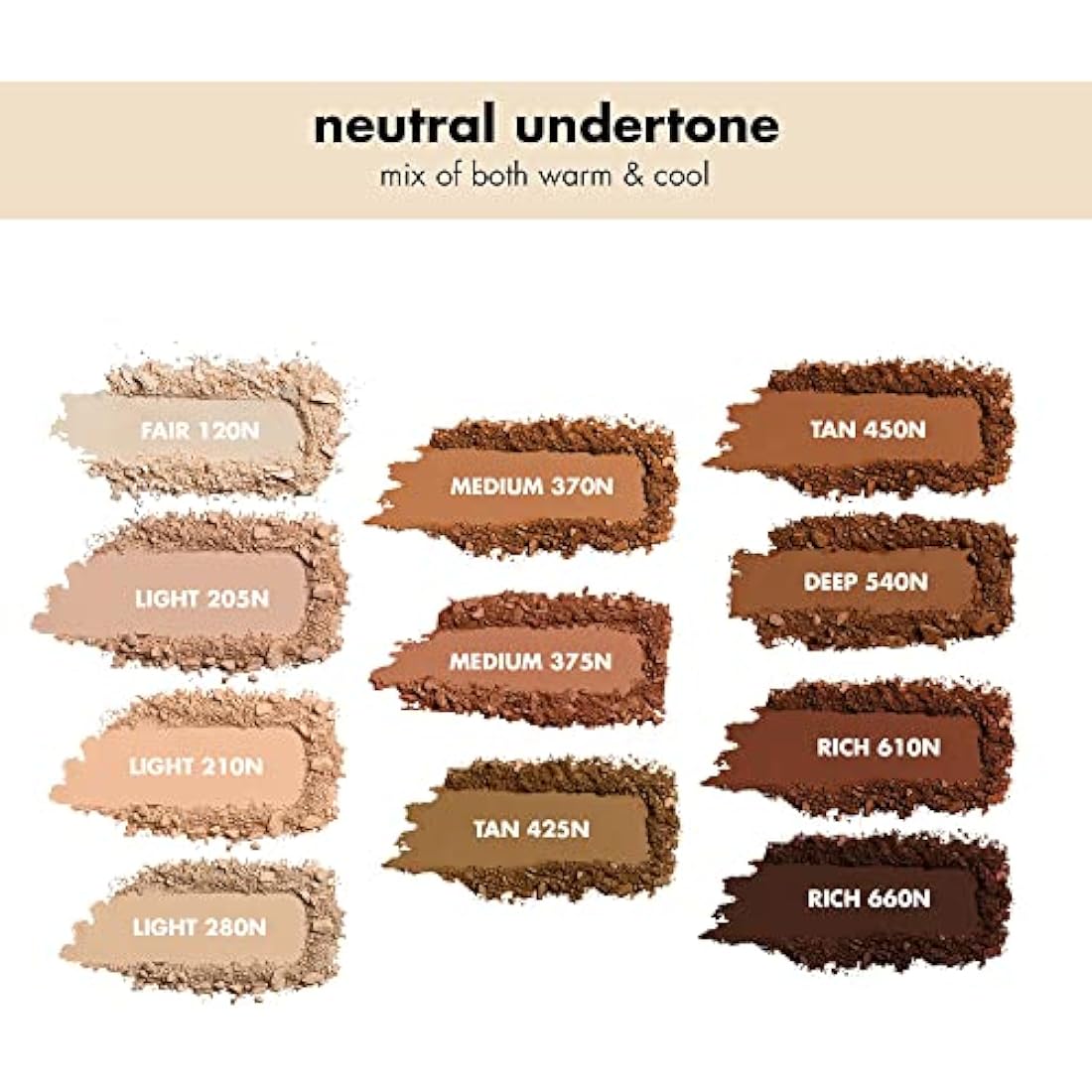 e.l.f. Camo Powder Foundation, Lightweight, Primer-Infused Buildable & Long-Lasting Medium-to-Full Coverage Foundation, Tan 450 N