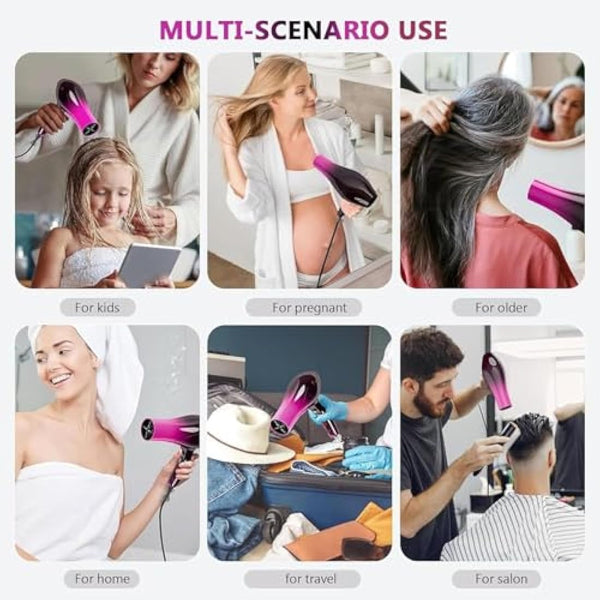 Jooayou Hair Dryer, 3000W Professional Ionic Hairdryers with Diffuser for Women Men Kids, Powerful Blow Dryer with 3 Heat 2 Speed and Cool Button for Home Travel Salon Use