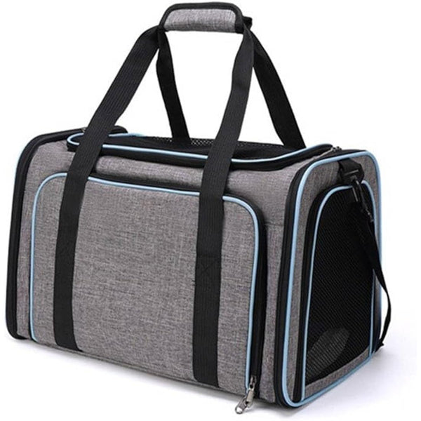 Howsehold Expandable Pet Carrier for Cat, Kittens, Puppy extendable cat carrier - Travel Friendly with fleece bed