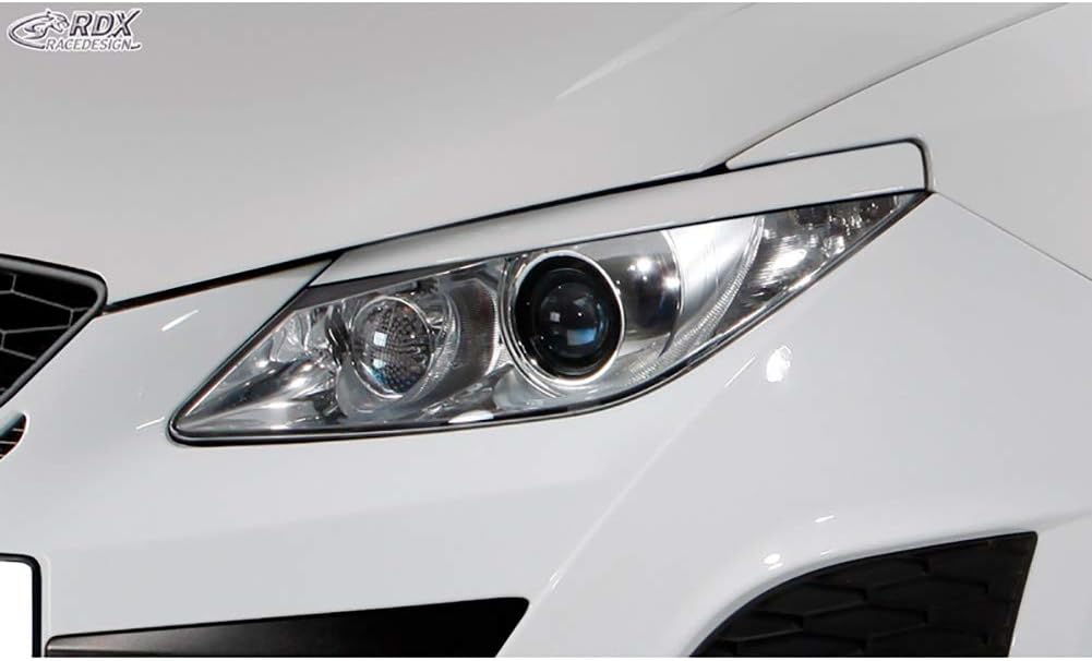 RDX Racedesign Head light spoilers compatible with Seat Ibiza 6J/6P 2008-2017 incl. ST & SC (ABS)