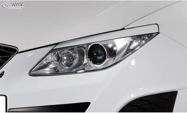 RDX Racedesign Head light spoilers compatible with Seat Ibiza 6J/6P 2008-2017 incl. ST & SC (ABS)