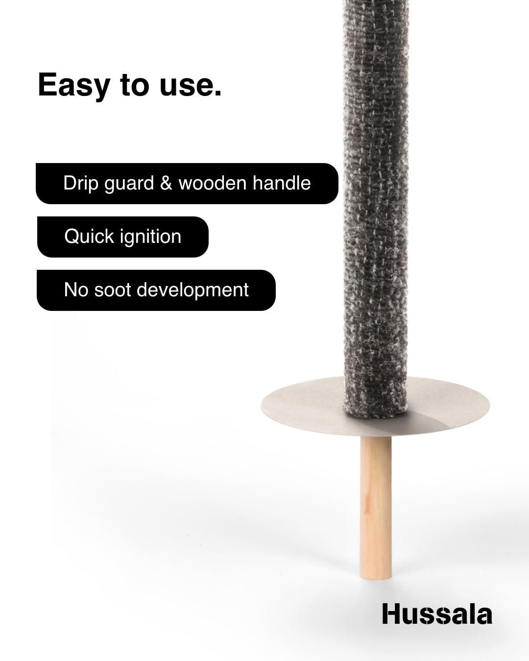 Hussala Diamond Wax Torches Burning Time : 120 min [10 pieces]