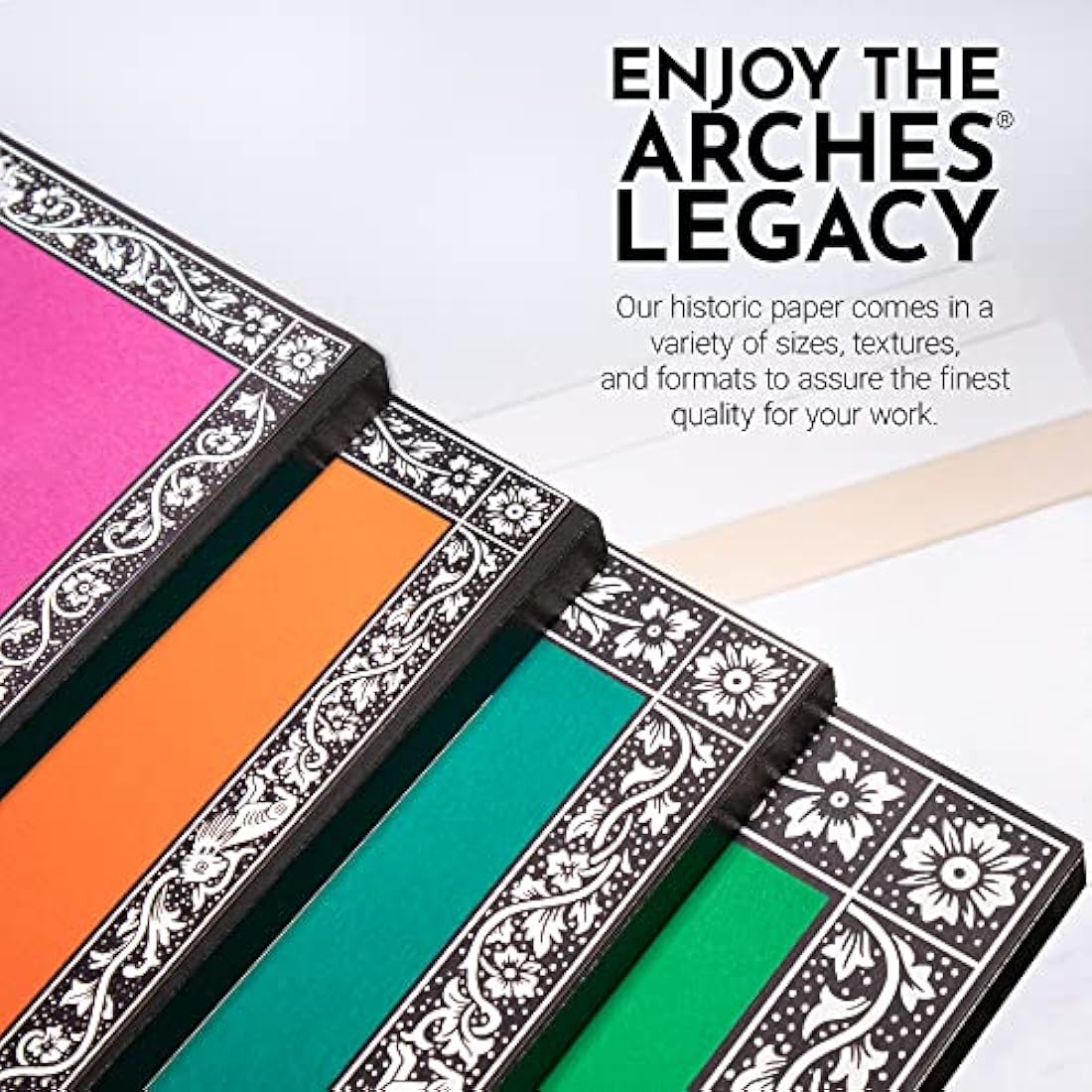 ARCHES Watercolour Pad, 300 GSM, Cold Pressed, A3 (29.7 x 42 cm), Wood, White, 29.7 x 42 x 1 cm