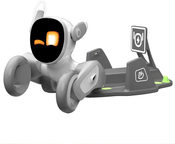 Loona: Robot Pet Dog ChatGPT-4o Smart AI-Powered Companion Voice & Gesture Control, Real-Time Interaction Robotics Toys for Kids, Home Monitoring - Includes Charging Dock
