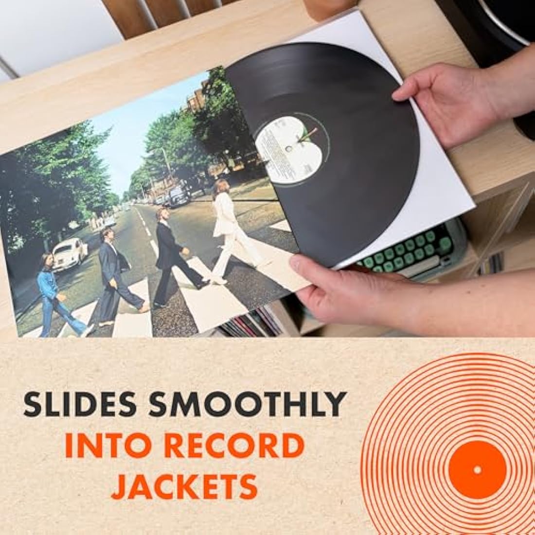 100x 12 Inch Anti Static Inner Vinyl Record Sleeves | Audiophile Poly Lined Plastic Protective Album LP Sleeve | Replaces Paper Sleeves & Fits Inside Cardboard Inners | Archival Quality Triple Ply