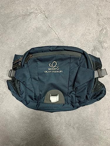 Waterfly Hiking Waist Pack Bum Bag Waist Bag with Bottle Holder Running Bag for Camping Climbing Travel Cycling and Dog Walking