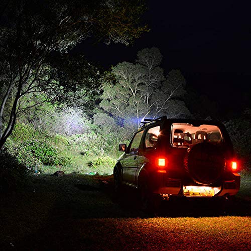 RIGIDON 8D Led Work Light Bar, 12 inch 240W 12V 24V 7D Tri Row Fog Light for Car Off road Truck SUV ATV 4x4 Boat, Flood Spot Combo Beam, Waterproof Outdoor Driving Lighting, 6000K White