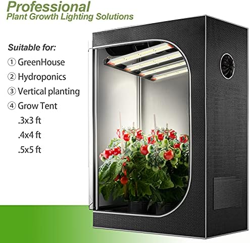 LinQool LED Grow Light 240w，3X3ft Dimmable Plant Grow Light UV IR,Sunlike Full Spectrum for Indoor Plants Seeding Veg and Bloom Plant Growing Lamps