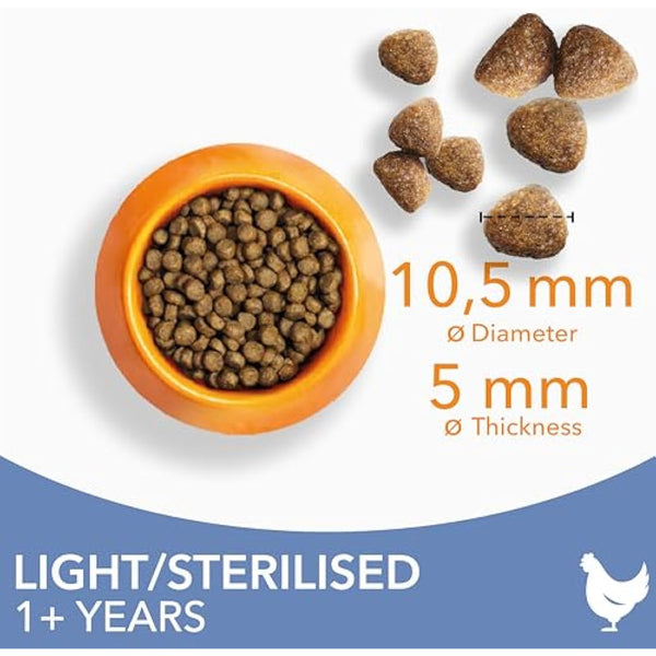 IAMS Light in Fat Complete Dry Cat Food Chicken 10kg - 30% Lower Fat Formula