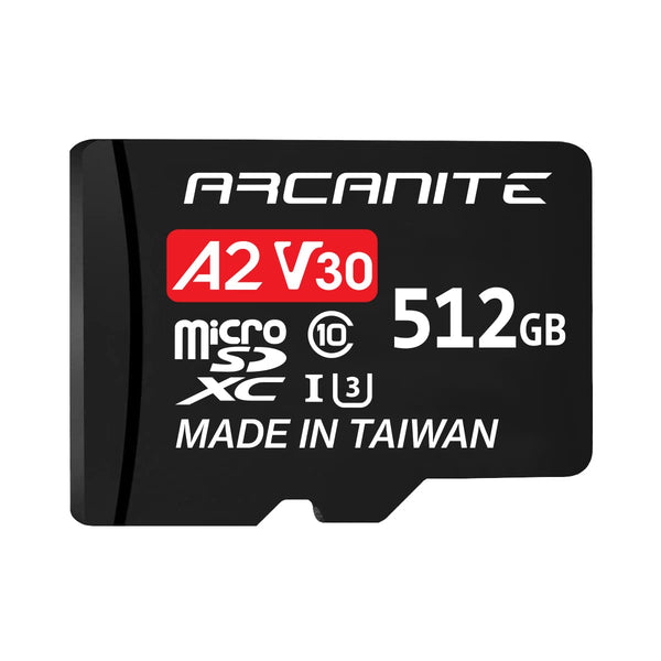 ARCANITE 64GB microSDXC Memory Card with Adapter - A1, UHS-I U3, V30, 4K, C10, Micro SD, Optimal read speeds up to 90 MB/s