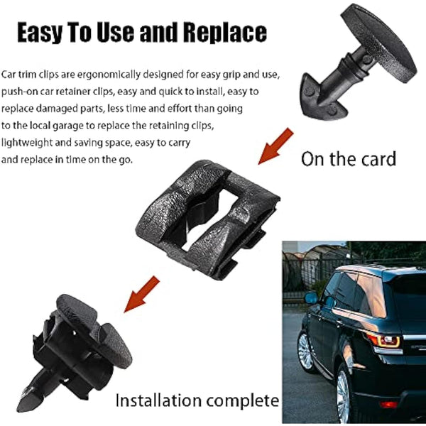 6 Pairs Rear Bumper Tow Eye Cover Inserts Fasteners Rear Bumper Tow Cover Clips Car Retainer Clips Trim Panel Bumper Clips for Car Panel Trim Maintenance
