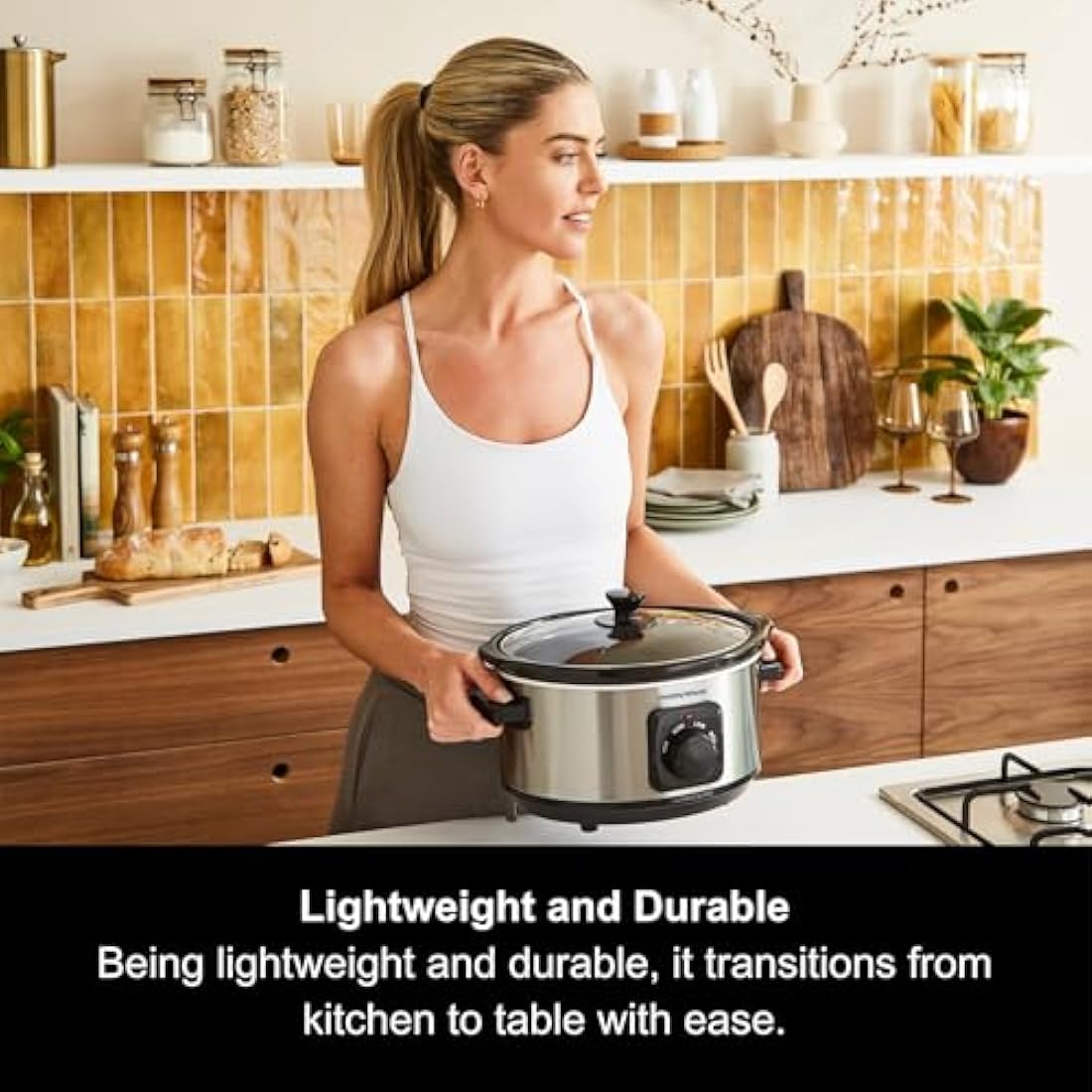 Morphy Richards 3.5L Stainless Steel Slow Cooker, 3 Heat Settings, One Pot Solution, Dishwasher Safe Ceramic Pot, 460017