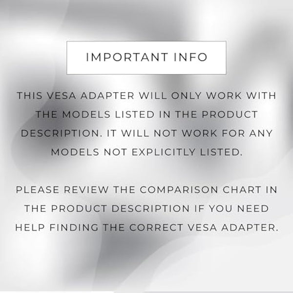 HumanCentric VESA Mount Compatible with Acer Monitors SA241Y bi, SA271 bi, SB241Y Abi, SB271 bi, RL242YE, R242Y Ayi and R270 SMIPX and Viewsonic VX2776-smhd-2 and VX2476-smhd-2