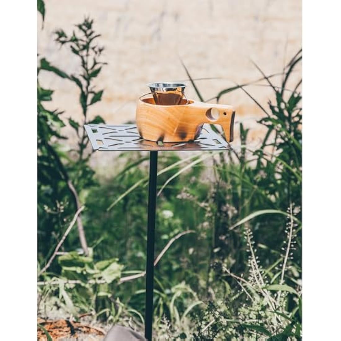 Fire-Maple Dandelion Buddy Camping Table Lightweight Folding Desk with Detachable Feet for Solo Camping Hiking Outdoors