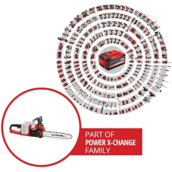 Einhell Power X-Change 36V Cordless Chainsaw - 14 Inch (35cm) OREGON Bar and Chain, Saw For Cutting Trees And Wood - GP-LC 36/35 Li Solo Electric Chainsaw Cordless (Batteries Not Included)