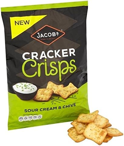 Jacob's Cracker Crisps Sour Cream & Chive 150g - Pack of 6