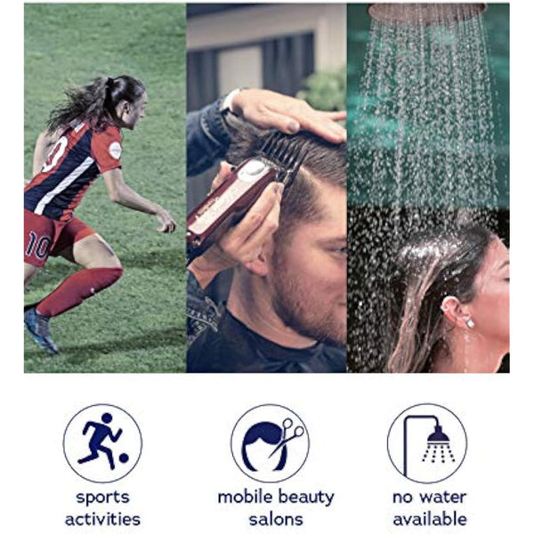 DYMACARE No Rinse Shampoo Cap | Rinse Free Shower Cap that Shampoos & Conditions | pH Balanced, Microwaveable, No Rinse Waterless Hair Wash | 12 Caps