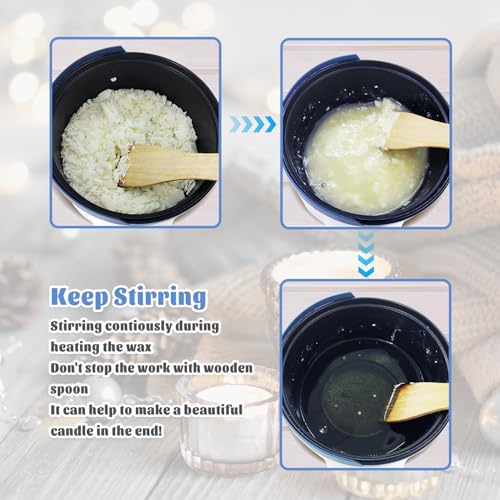 Ksedcon Electric Wax Melter, Candle Wax Melter for Candle Making with Lid, Double Boiler Wax Melting Pot with Pouring Spout (UK Plug)