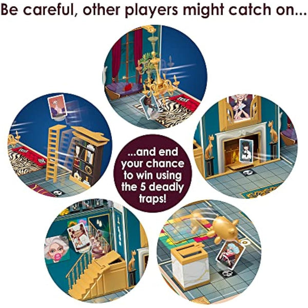 IDEAL | 13 Dead End: The murder mystery mansion game with 12 suspects, 5 traps and only 1 survivor! | Family Games | For 2-6 Players | Ages 8+