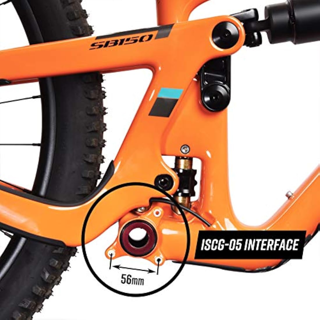 Funn Zippa DH Chain Guide, ISCG05 Interface, BSA Adapter Included, 32T-38T, Mountain Bike Chain Protector