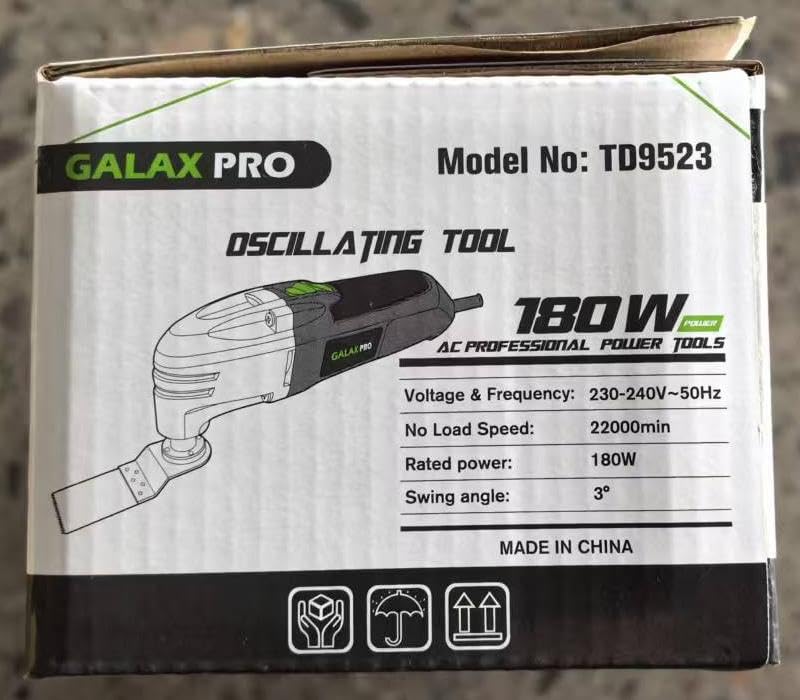 GALAX PRO Oscillating Tool, 400W Multifunction Tool,6 Variable Speed - Oscillating Vibration Angle 4 Degrees,Quick Change System with 30 PCS Accessories for Cutting, Sanding and Grinding
