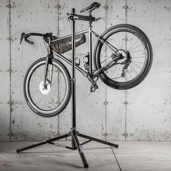 Feedback Sports - Sport Mechanic Bike Repair Stand - Folding Bike Stand for Maintenance - for Road, MTB - Lightweight, Compact, Adjustable Height Workstand