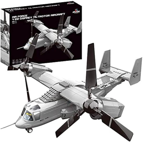 APOSTROPHE Games V-22 Osprey Tiltrotor Aircraft Building Block Set - 460 Pieces