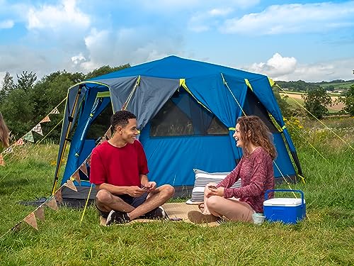 Coleman Tent Octago, 3 Man Tent Ideal for Camping in the Garden, Dome Tent, Waterproof 3 Person Camping Tent with Sewn-in Groundsheet