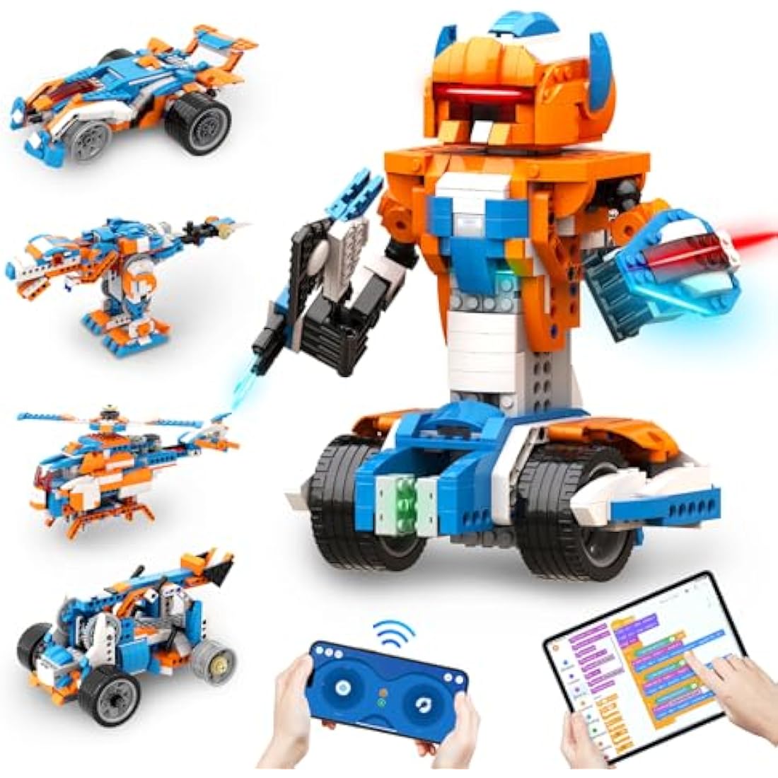 Apitor Robot X, STEM Robot Toys for Kids 8-12, Coding Toy for Boys 8+ Year Old Children, STEM Toys, 12-in-1 Robotic Building Kit, Science Kits for Kids, Programmble Gifts for Boys Christmas Birthday