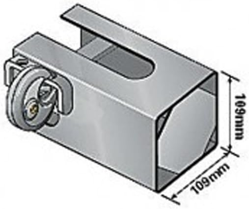 Maypole Heavy Duty Trailer Hitch Coupling Safe Fits Most Pressed Steel Couplings, AL-KO, Knott, Winterhoff, Steelpress Trailers