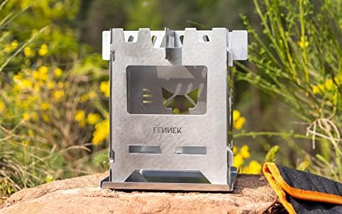 FENNEK Hobo Premium, the foldable outdoor cooker made of heat-resistant stainless steel, XL set with extensive accessories, made in Germany