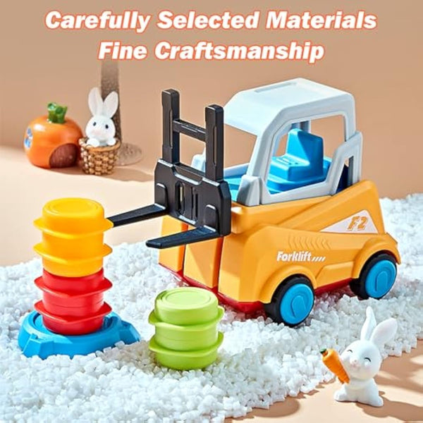 Hayoom Engineer Forklift Transport Game, Forklift Frenzy Car, Sensory Toys for 2+ Boys & Girls