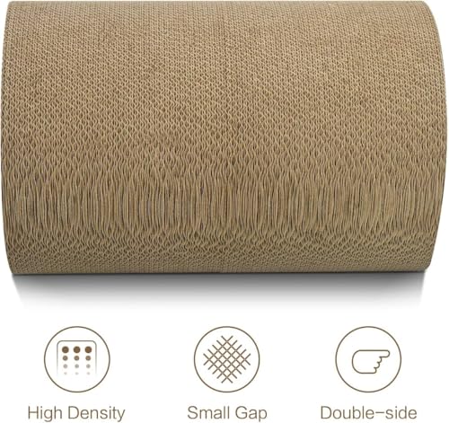 Aibuddy Cat Scratcher, Tunnel Cat Scratching Pad Bed Lounge with Catnip, Durable Cardboard & Construction (50 x 33x 30.5cm)