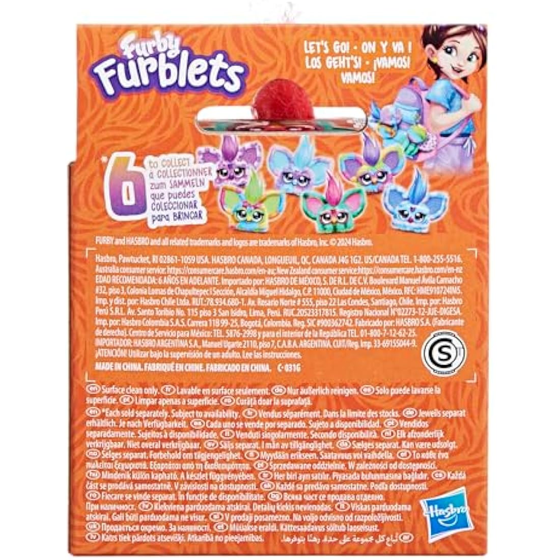 Furby Furblets Mello-Nee Mini Electronic Plush Toy, Red