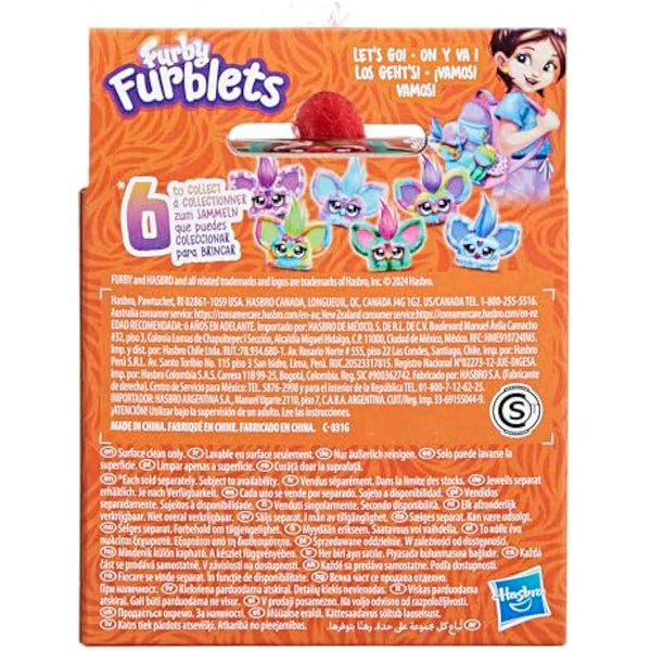 Furby Furblets Mello-Nee Mini Electronic Plush Toy, Red